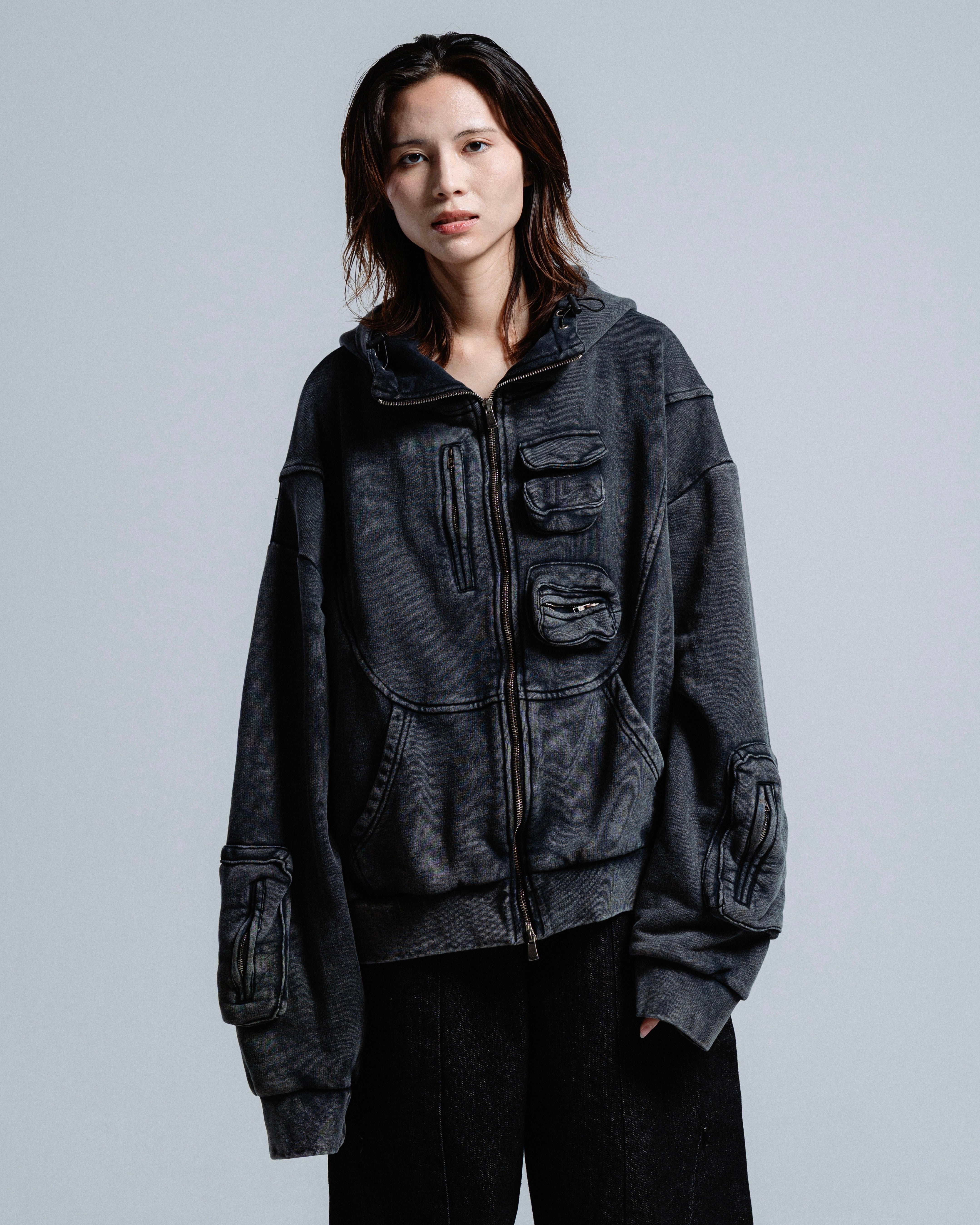 CARGO ADJUSTER HOODIE (BLACK)