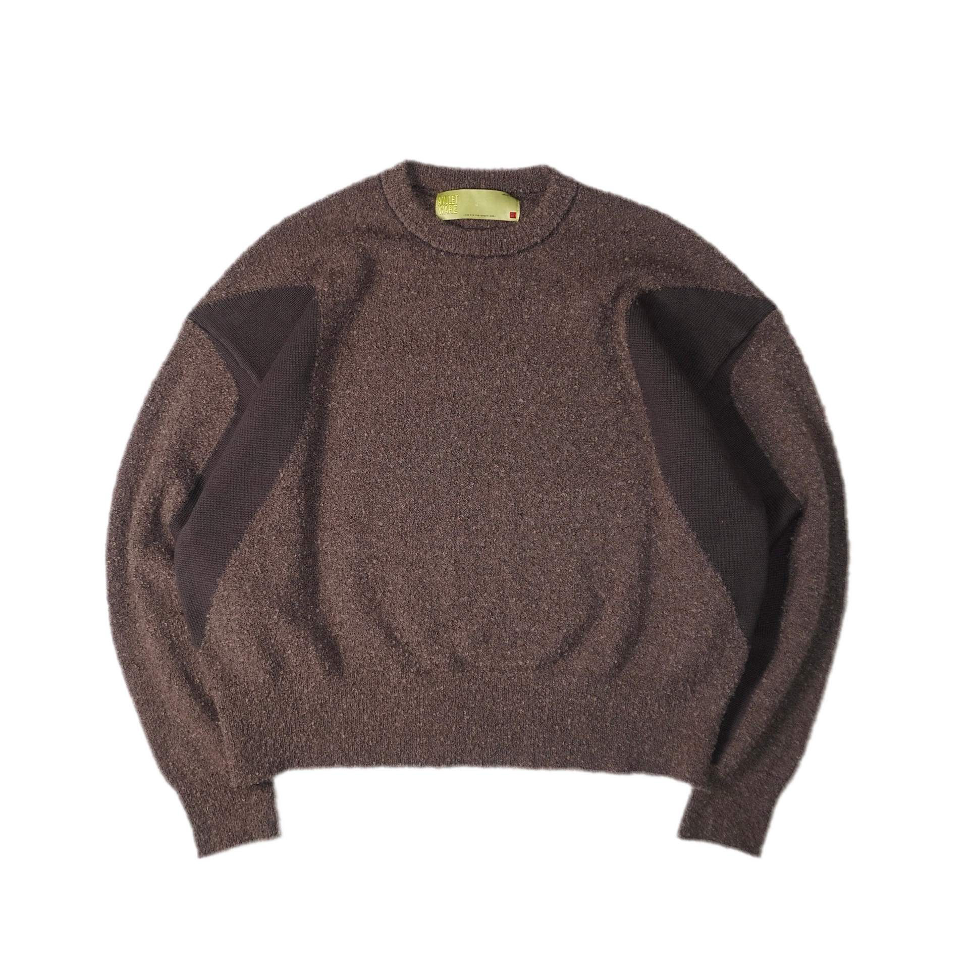 PUDDLE CONTRAST KNIT (BROWN)