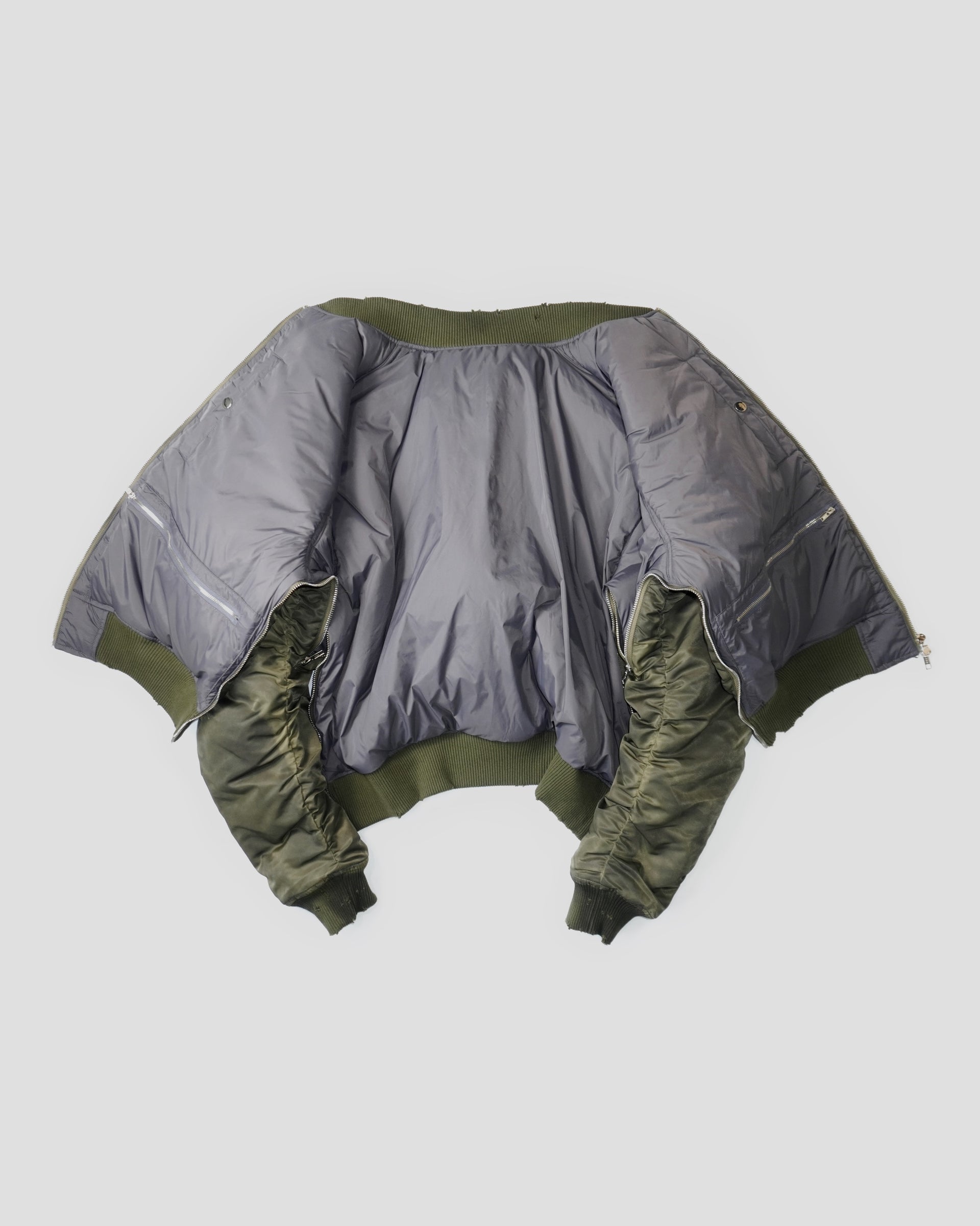 MUD DYED UTILITY BOMBER JACKET